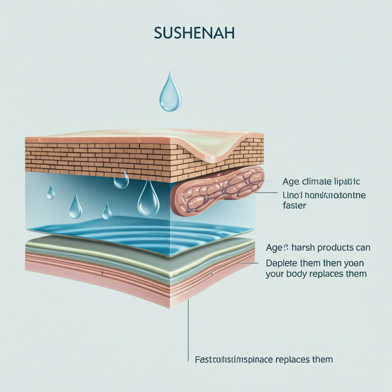 What Are Ceramides and Why Does Your Skin Need Them? - SUSHENAH scientific illustration