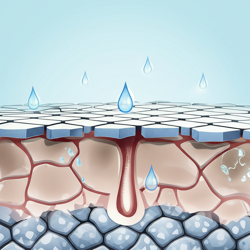 Atopic Skin Has Low Ceramide Levels - SUSHENAH scientific illustration