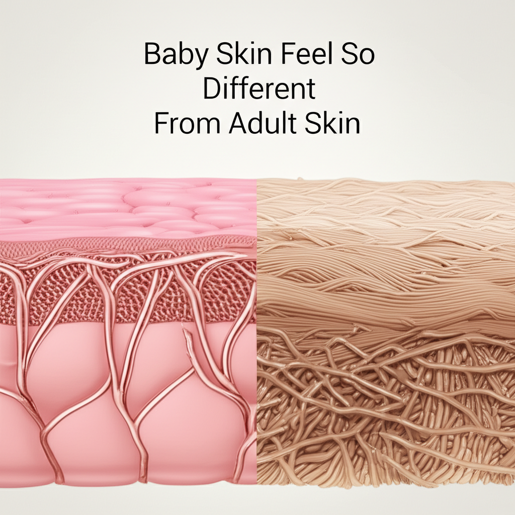 Why Does Baby Skin Feel So Different From Adult Skin? - SUSHENAH scientific illustration