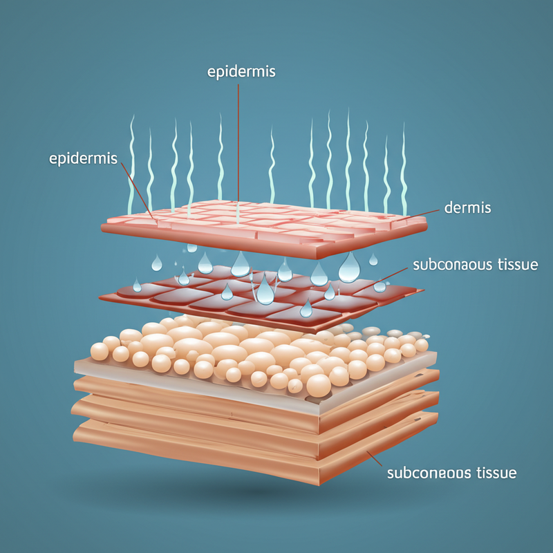 What's the Difference Between Epidermis, Dermis, and Subcutaneous Fat? - SUSHENAH scientific illustration